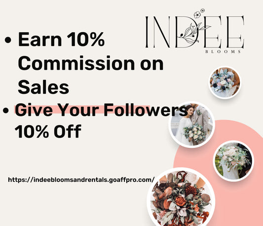 Introducing Indee Blooms and Rentals Affiliate Program!