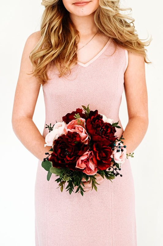 Ruby Rose Bridesmaids Bouquet